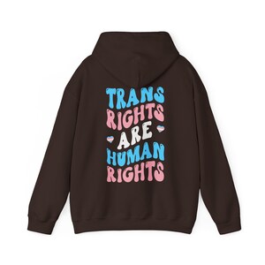 Trans Shirt, Trans Hoodie, Trans Sweatshirt, Trans Pride Shirt, Trans Rights Shirt, Protect Trans Kids, Protect Trans Youth, LGBTQ+ Hoodie image 6