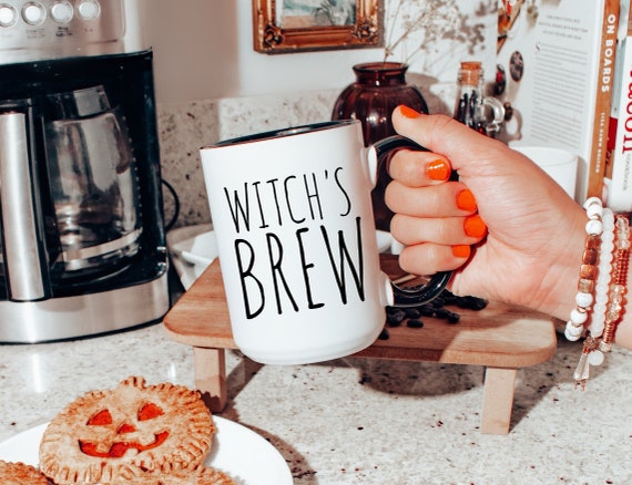 Witchy Mug, Witch Mug, Witches Brew Mug, Spooky Mug, Witchy Coffee Mug, Witch Cup, Autumn Mug, Goth Mug, Cottagecore Mug, Halloween Mug
