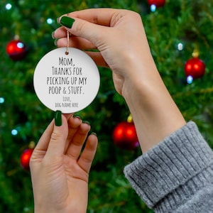 Custom Pet Ornament, Dog Name Ornament, Dog Bone Ornament, Dog First Christmas, Schnauzer Ornament, Beagle Ornament, Maltese Ornament image 1