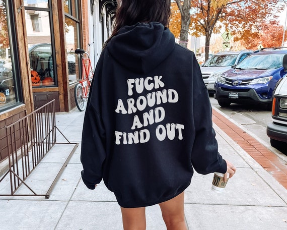 Sarcastic Hoodie, Antisocial Hoodie, Quote Hoodie, Hoodie Words on Back, Fuck Hoodie, Brown Hoodie, Y2K Hoodie, Preppy Hoodie, Mature