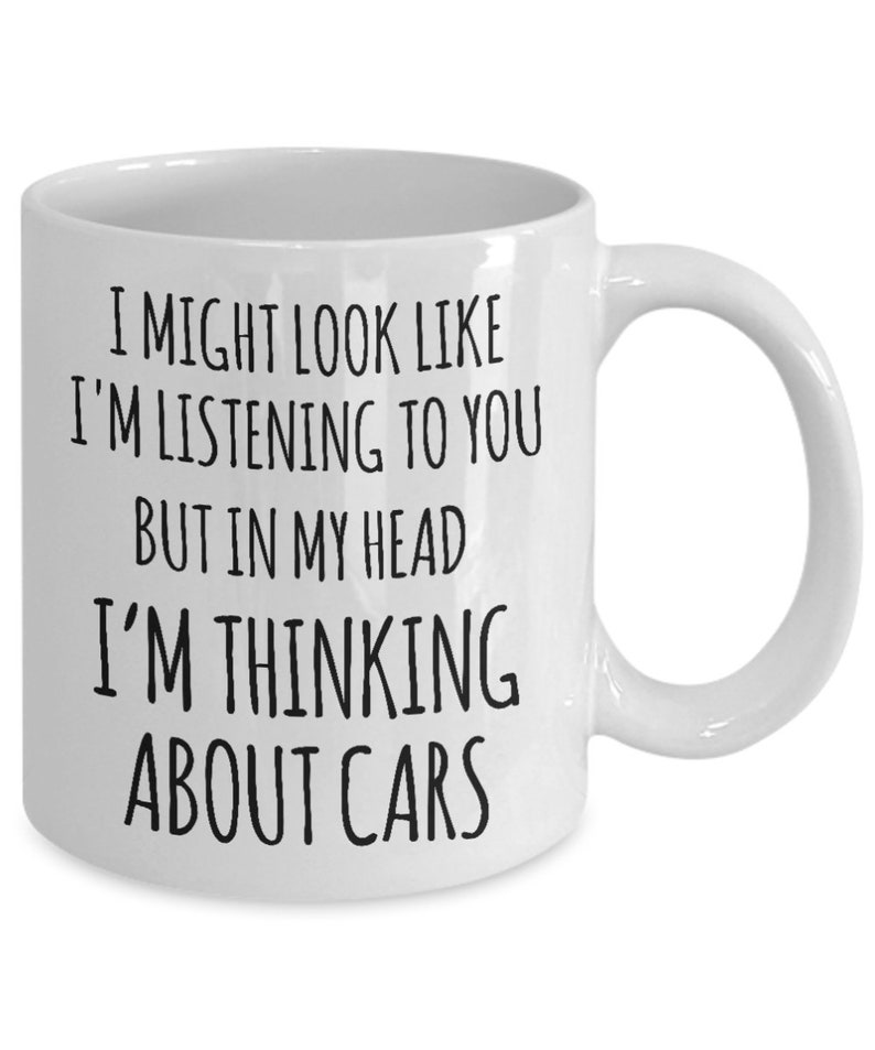 Car Enthusiast Gifts Car Collector Mug in My Head I'm Etsy