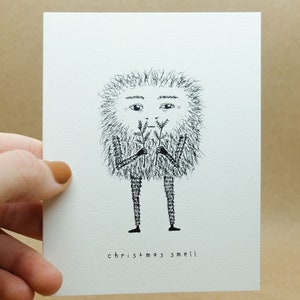 Weihnachtsgeruch / Simple Pleasure - 4.25 x 5.5 '' Grußkarte (innen leer) / enthält Umschlag
