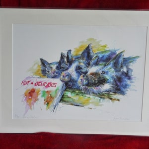 Three Pigs Giclee Print