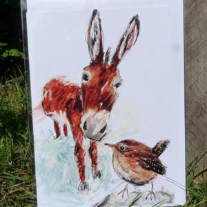 Donkey Greetings Card