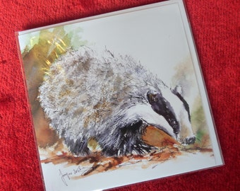 Badger Greetings Card