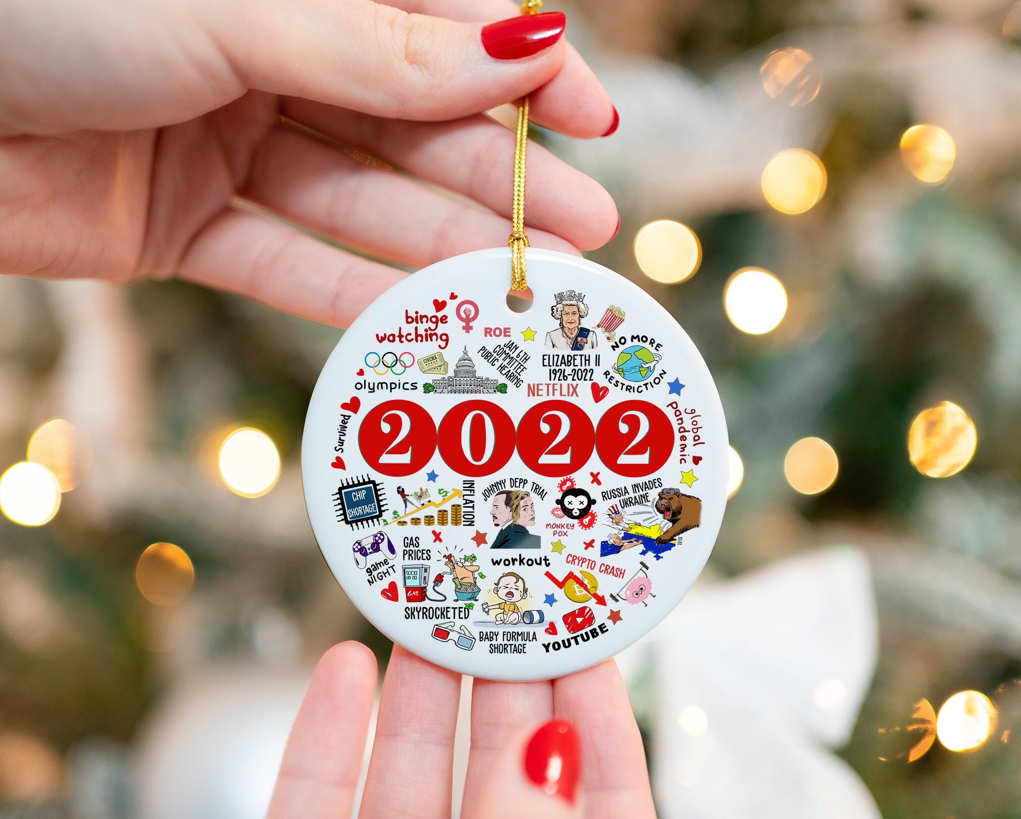 Year In Review Christmas Decoration
