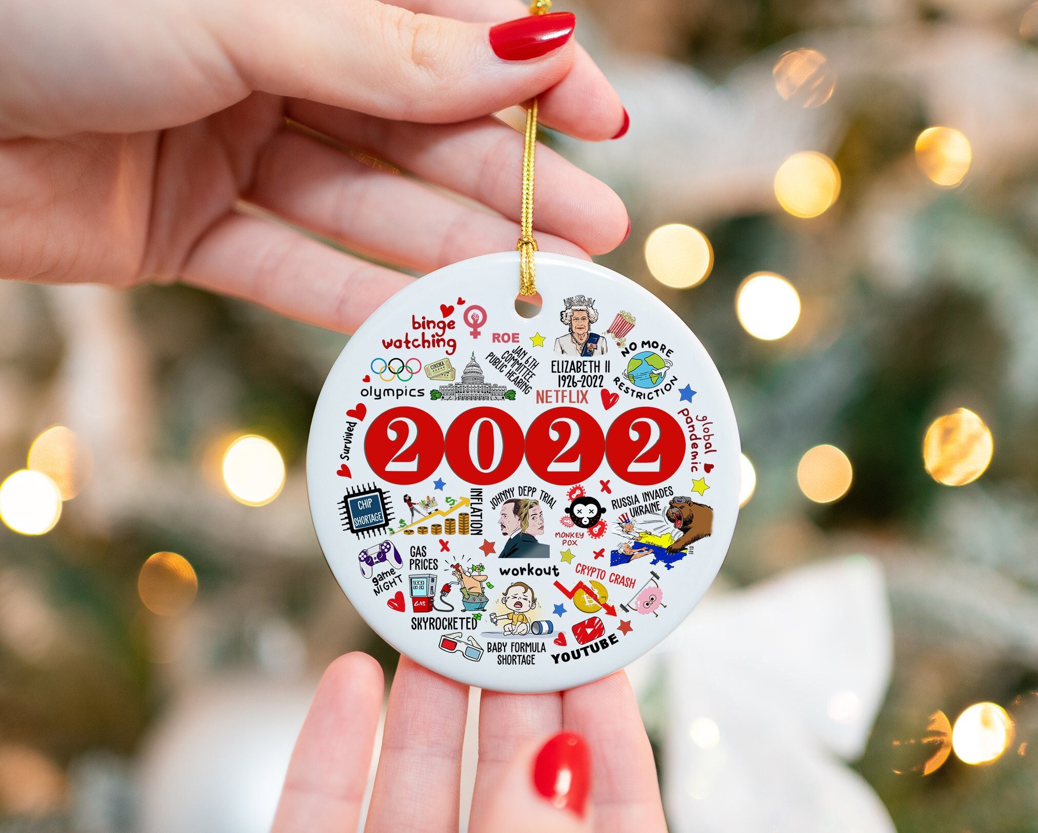 Discover Christmas Ornament, Year in Review Christmas Ornament, Christmas Decor