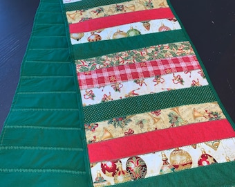 Quilted Christmas Table Runner, Length - 72 inches