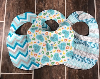 Baby Bibs - Christian Theme - 3 pack Bibs - Traditional Bibs - Jesus Loves Me