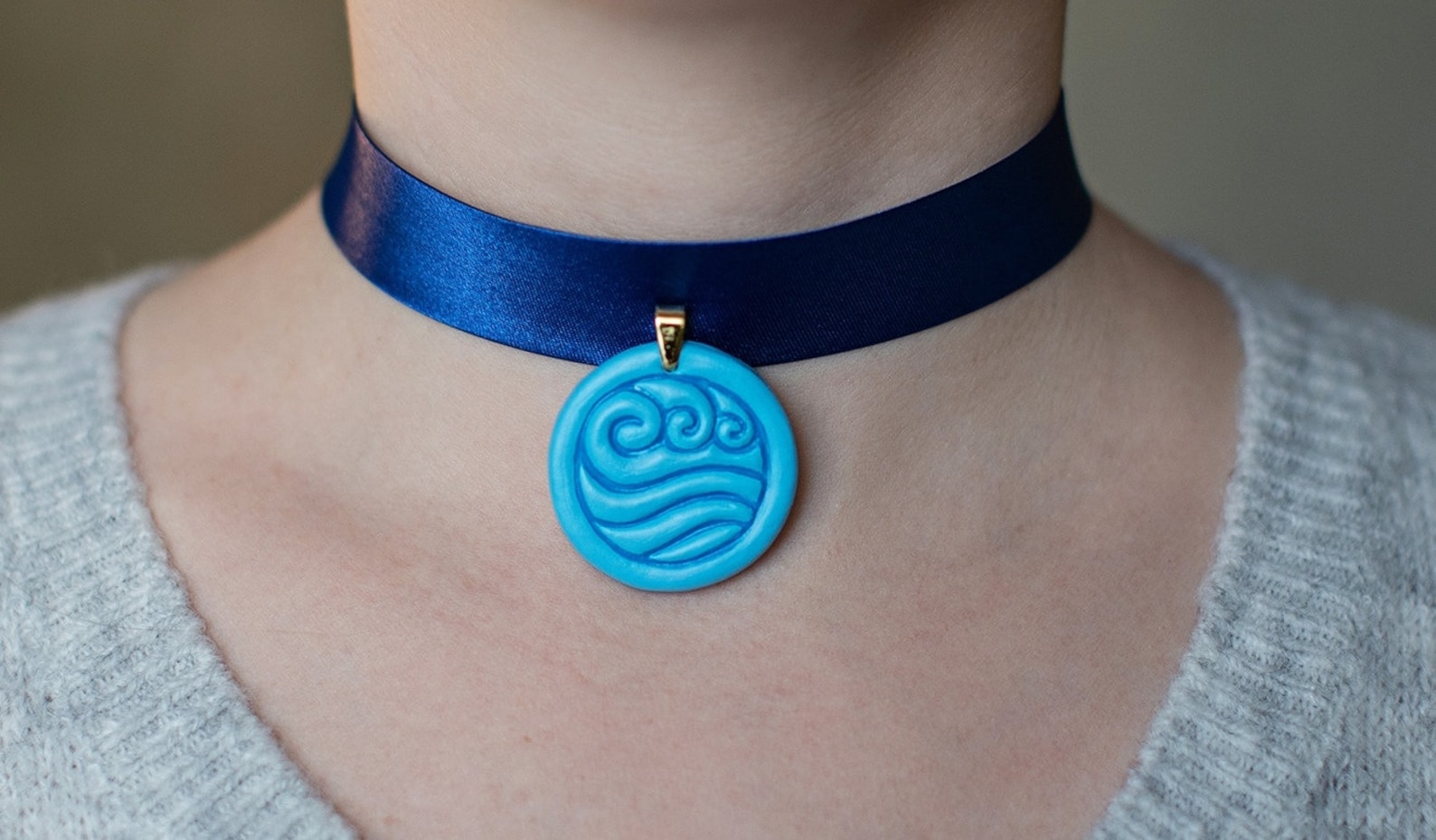 Handmade Katara Necklace Choker Avatar the Last Airbender Etsy