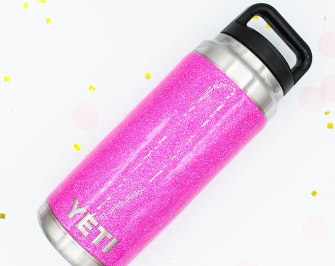 26 oz Glitter Bottle with Decal.  Made to order!