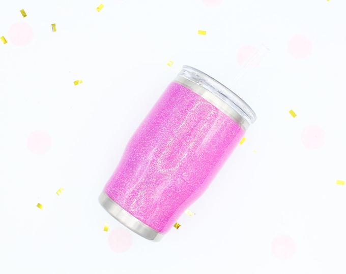 Kids 14 oz Glitter SEALED Stainless Steel Tumbler w/o decal.  Made to order!