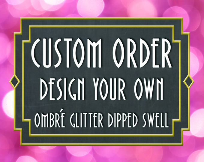 Create your own Swell Glitter Tumbler Stainless Steel.  Made to order with the option to add custom decal!
