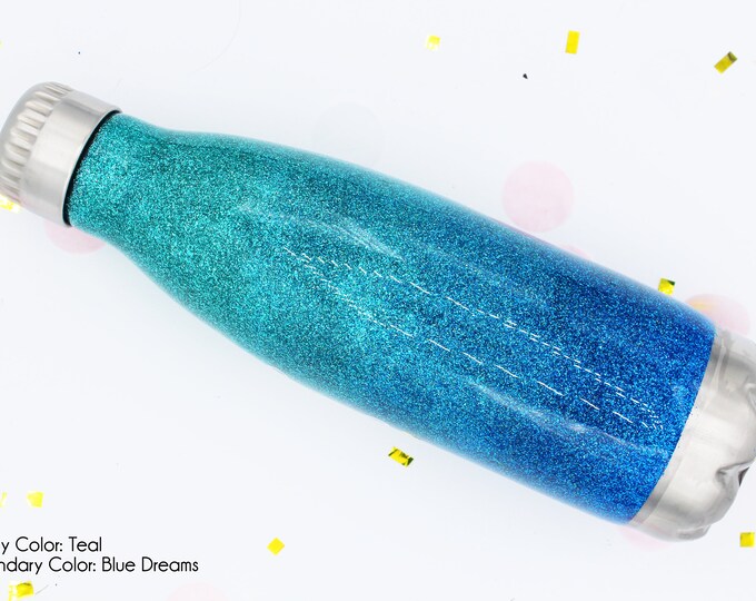 17 oz Swell Ombre Glitter SEALED Stainless Bottle w/o decal. Made to order!!!