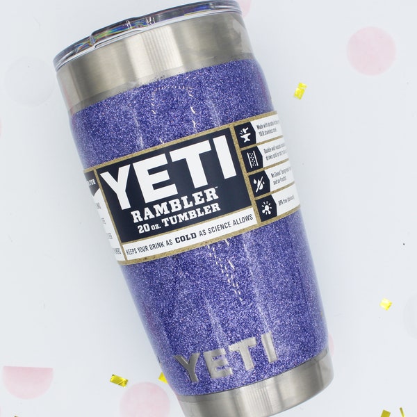 20 oz Glitter SEALED Stainless Steel Tumbler w/o decal.  Made to order!