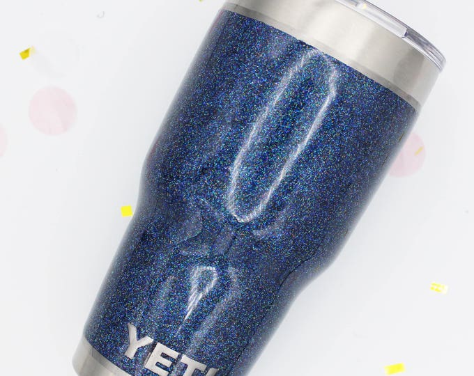 30 oz Glitter SEALED Tumbler w/o decal.  Made to order!