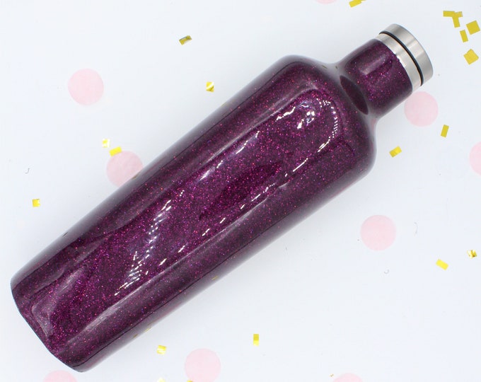 25 oz glitter Corkcicle bottle w/o decal. Holds an entire bottle of wine!!! Made to order!