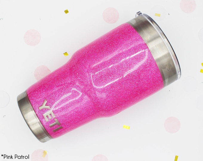 30 oz Glitter SEALED Tumbler w/o decal.  Made to order!