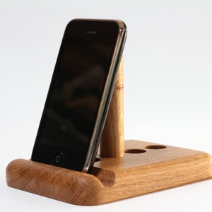 iPad Tablet stand adjustable universal. Solid Oak wood // Universal // iPad Pro, Samsung, Nintendo etc, desk, bed, kitchen. image 9