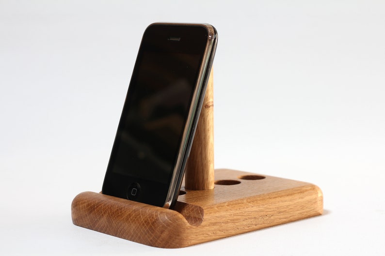 iPad Tablet stand adjustable universal. Solid Oak wood // Universal // iPad Pro, Samsung, Nintendo etc, desk, bed, kitchen. image 9