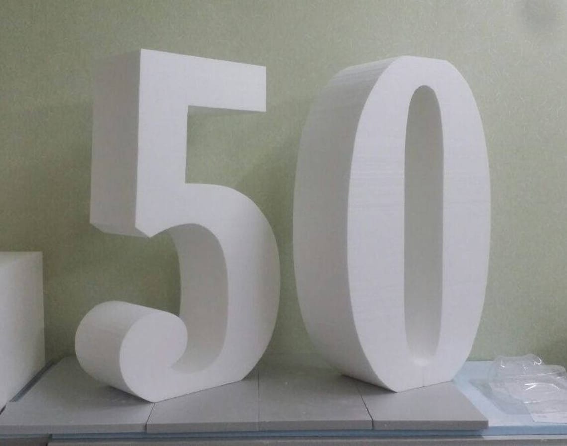 Giant numbers 30 inches 3D numbers Large free standing letter Etsy