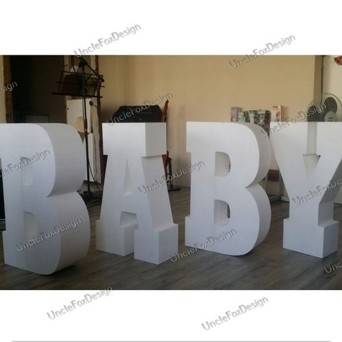 LOVE Letters Set of 4 Giant Styrofoam Letter Table Base Etsy