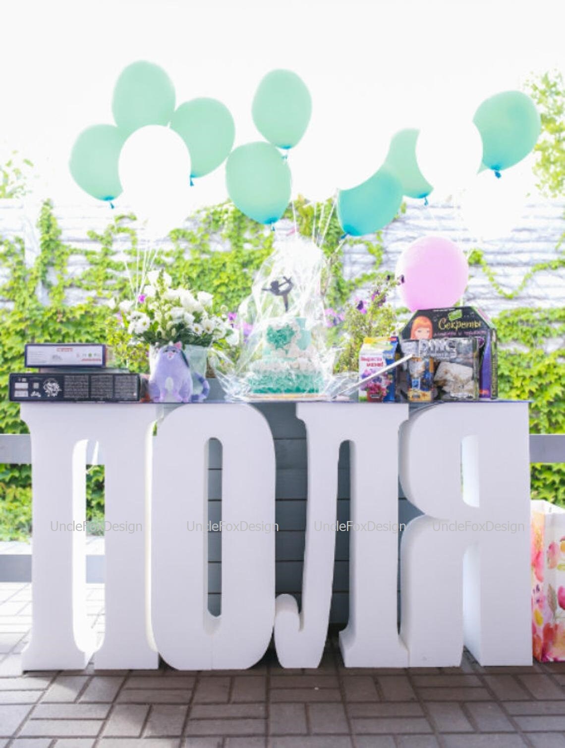 Monogram Letter Table Base Letters Styrofoam Letters Giant Etsy