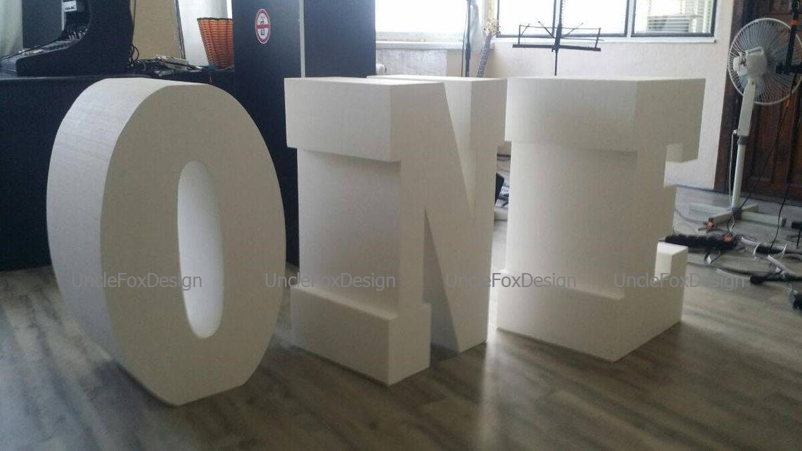 ONE Letters Table Base Letters 3D Baby Shower Letters One Etsy