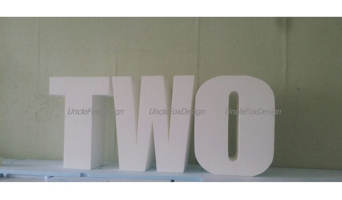 Giant Letters 20 Inches 3D Letters Large Free Standing Letter Etsy