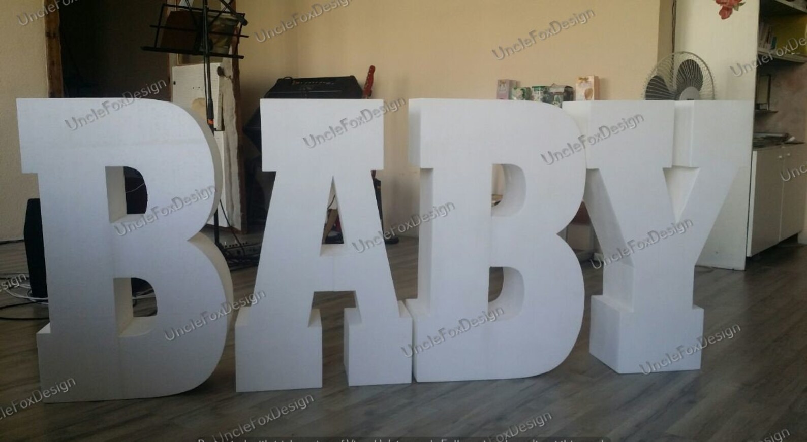 BABY letters Baby shower letters Baby party centerpieces 30 Etsy