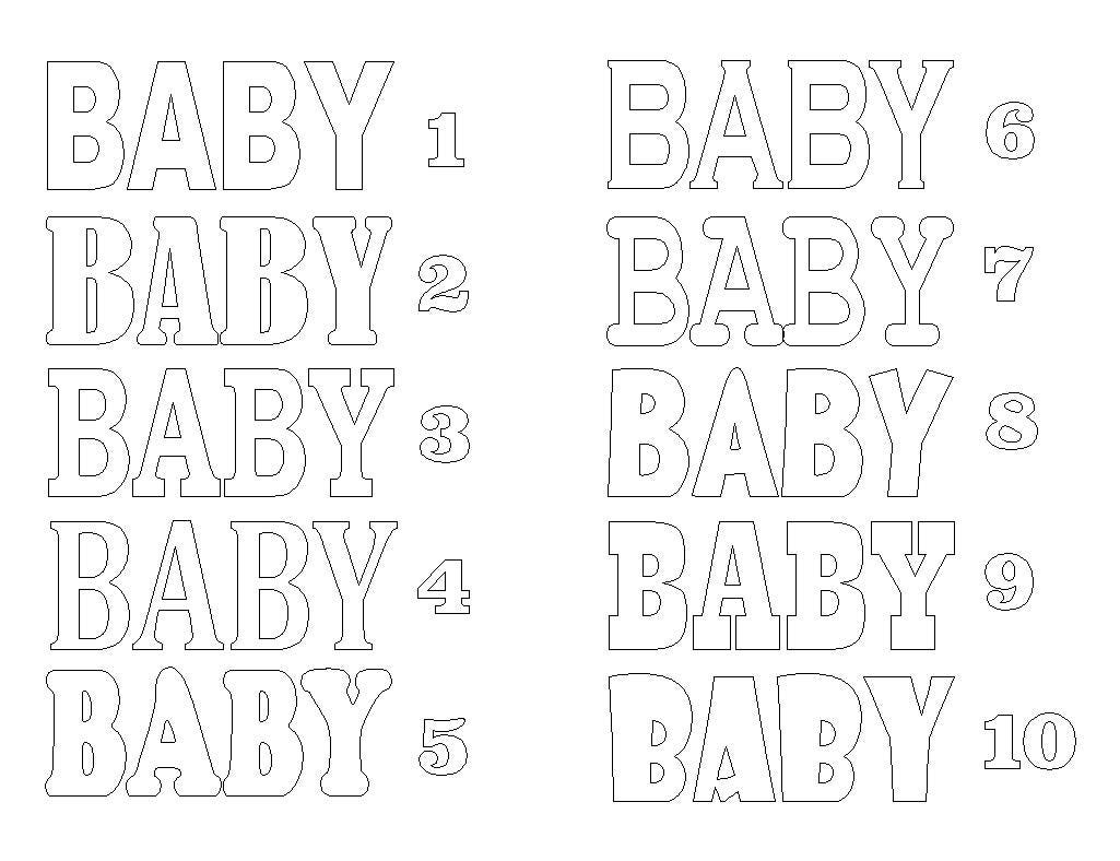 baby letters big colored letter 3d baby shower letters baby etsy