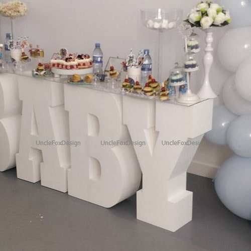 ONE Letters Set of 3 Giant Foam Letter Table Base Letters 3D Etsy