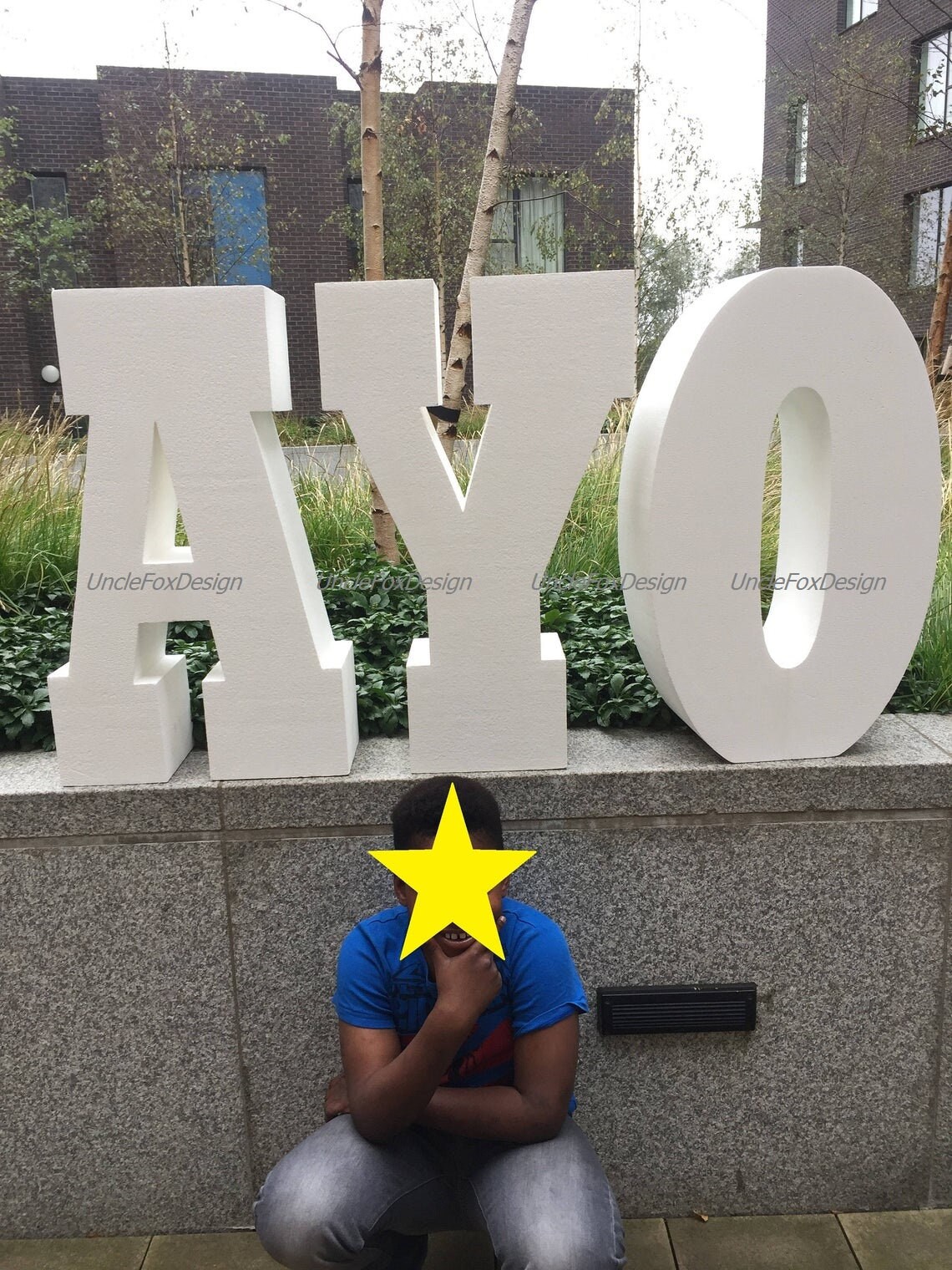 Styrofoam letters Giant letters 30 inches Large free standing Etsy