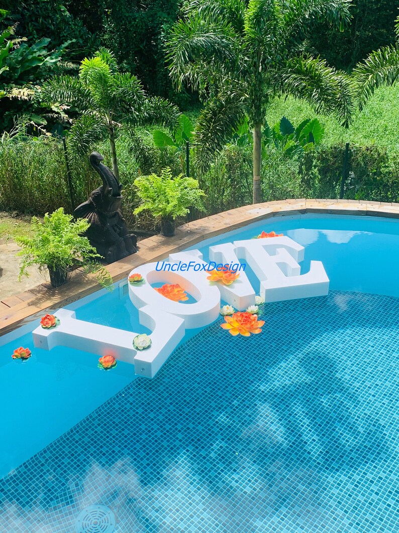 Single Styrofoam Letter Pool Letter 3D Letters Floating Letter Etsy
