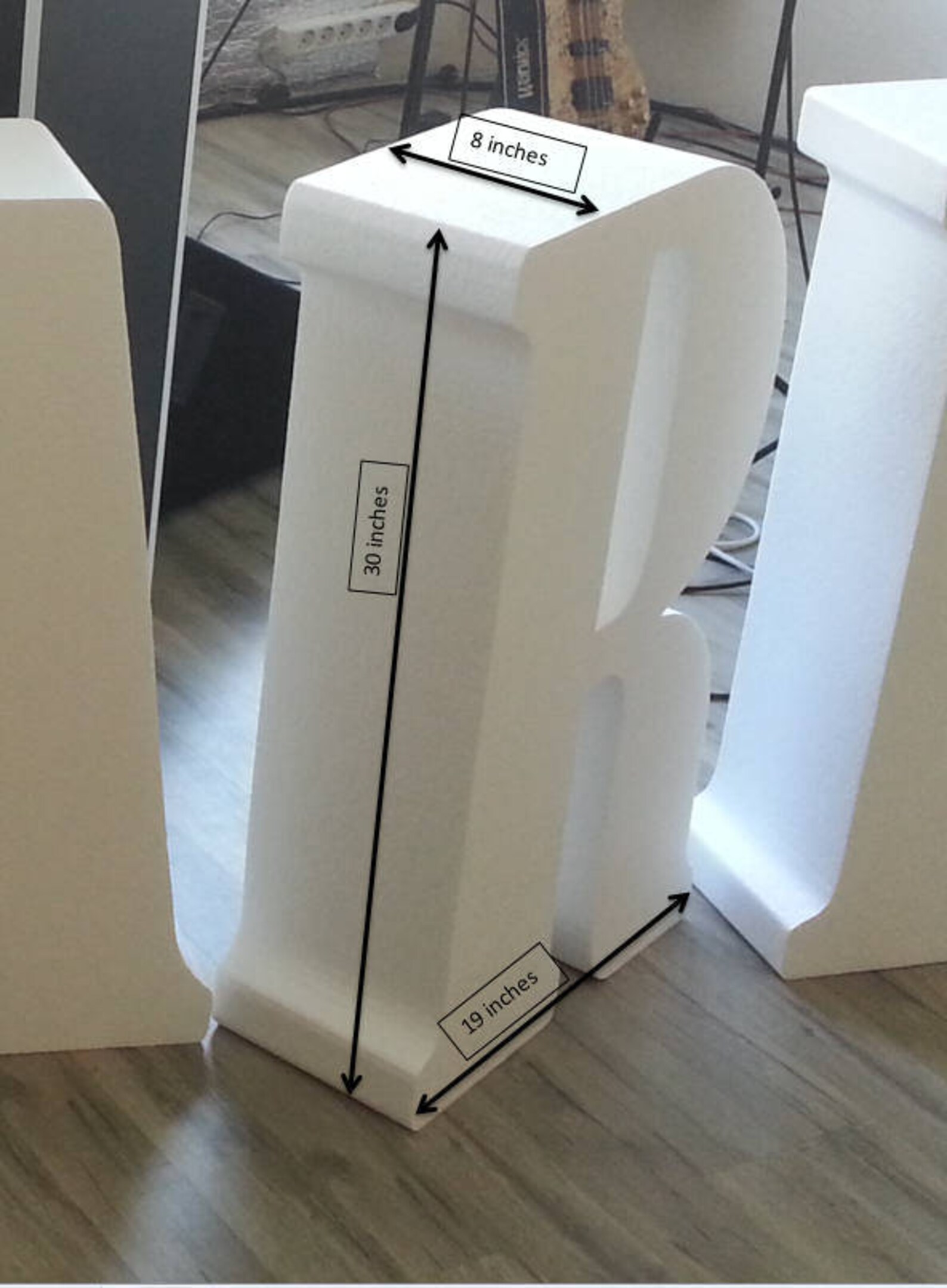 Table base letters Monogram letters Giant letters 30 inches 3D Etsy