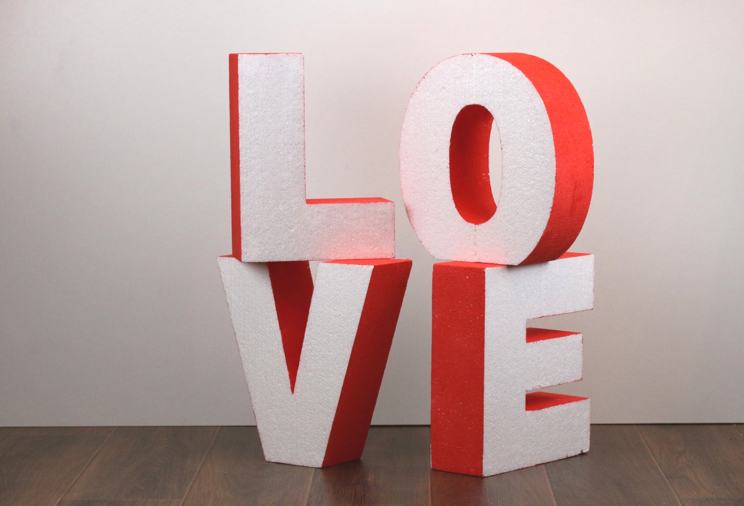 Large free standing letters LOVE letters 3D letters Painted | Etsy