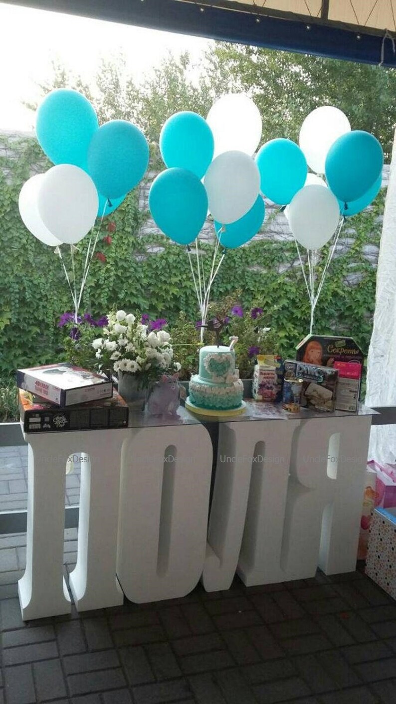 Monogram Letter Table Base Letters Styrofoam Letters Giant Etsy