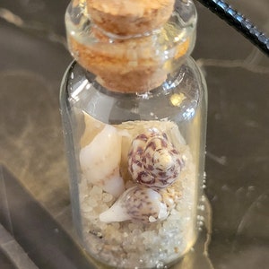 ケープコッドの砂ネックレス - ビーチのお土産ボトルペンダント
