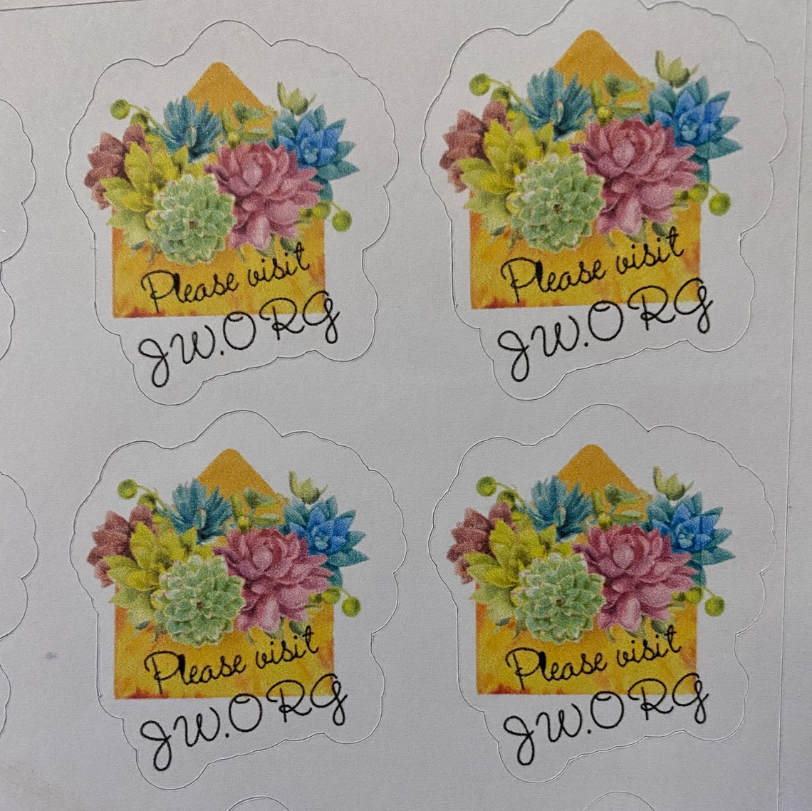 Letter Stickers Jw Shops Letter Writing Jw Stickers Etsy