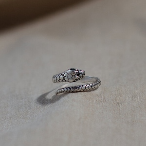 Snake charmer ring, serpent ring, gold, silver, adjustable, freesize, men's, women's, unisex, pinkie, thumb ring, jewellery, unique, midi