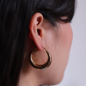 Juicy Hoops Earrings, hoop, creole, unique, structural, stand out, jewellery, gold, silver, gypsy, bohemian, boho, image 8