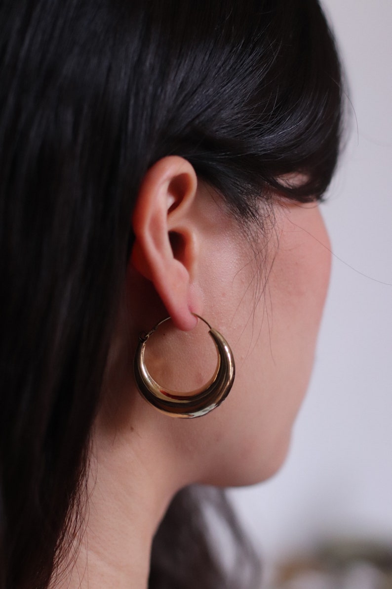 Juicy Hoops Earrings, hoop, creole, unique, structural, stand out, jewellery, gold, silver, gypsy, bohemian, boho, image 8