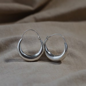 Juicy Hoops Earrings, hoop, creole, unique, structural, stand out, jewellery, gold, silver, gypsy, bohemian, boho, image 4