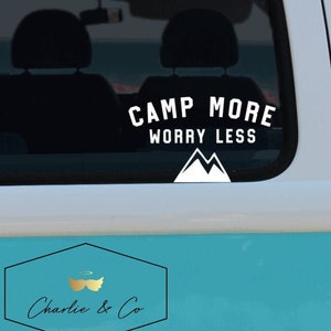 Camping sticker, Camping decal, Camping car decal, Camping bumper sticker , Car sticker, Car decal, bumper sticker
