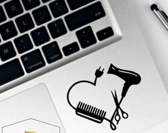 Hairstylist decal, hairdresser sticker, hairstylist sticker, hairdresser vinyl decal, hairstylist laptop sticker, vinyl decal