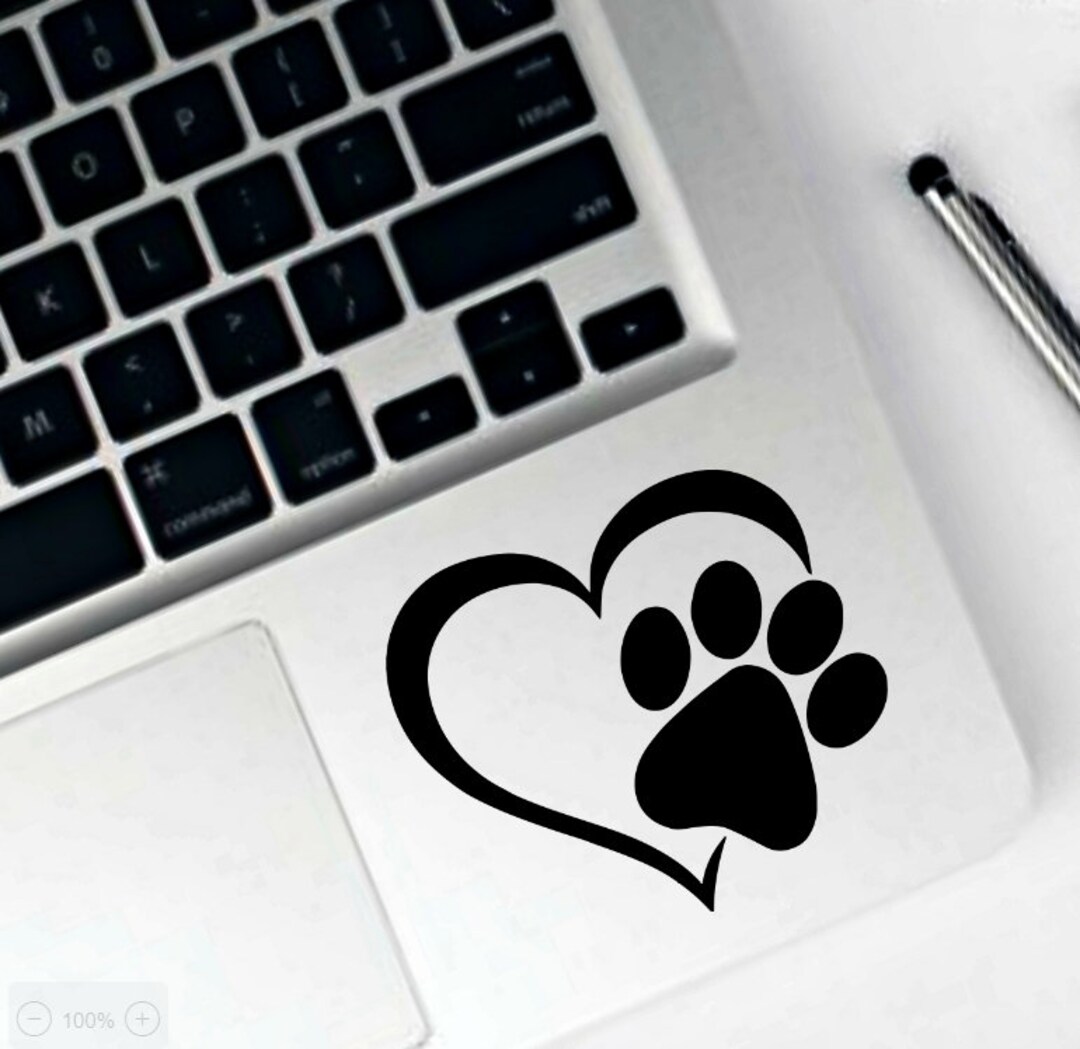 Computer Dog Sticker Dog Paw Decal, Laptop Stickers, Vinyl Decal, Decals, Car Decal, Decal ...