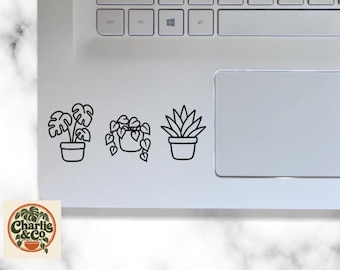 Plant Lover Decal, Monstera Pothos Vinyl Sticker, Houseplant Decal, Plant mom gift, tumbler laptop sticker