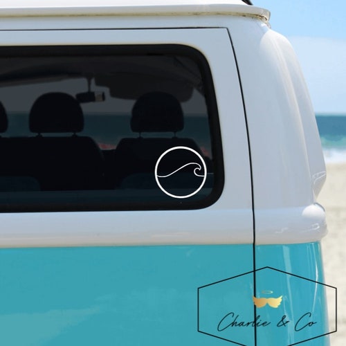 Simple Wave Decal, Sticke, Bumpe Sticke Fo Ca, Windows