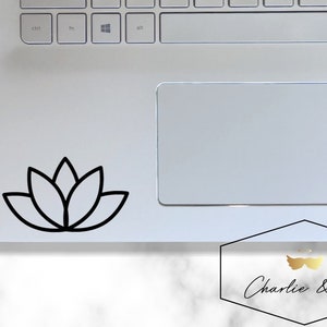 lotus decal, lotus decal, lotus sticker, lotus vinyl decal, lotus laptop sticker, vinyl decal, laptop sticker