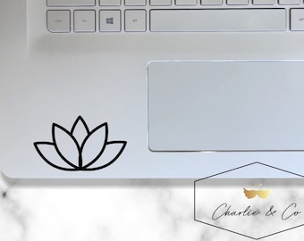 lotus decal, lotus decal, lotus sticker, lotus vinyl decal, lotus laptop sticker, vinyl decal, laptop sticker